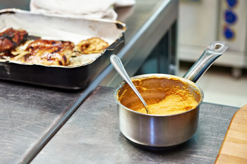 Squash spread for meat dishes