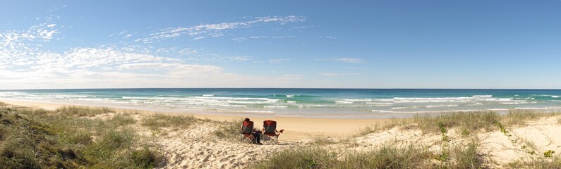 Beach on Fraser Island, Queensland, Australia