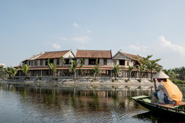 Fototapeta na wymiar Tourist Resort on River