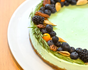 Cheesecake with berries