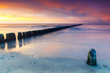Beautiful long exposure sunset shot