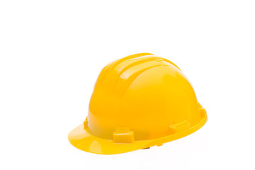 Fototapeta premium Yellow hard hat isolated on white, Construction Hard Hat 