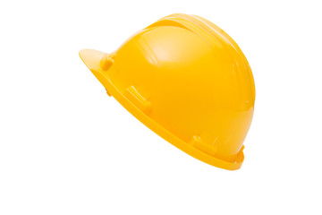 Yellow hard hat isolated on white, Construction Hard Hat
