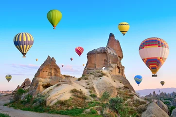 Rolgordijnen Heteluchtballonnen in Cappadocië, Turkije © Belikova Oksana
