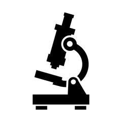 Vector black microscope icon. - 110717606