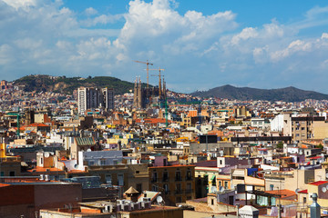 Obraz premium Day view of Barcelona city