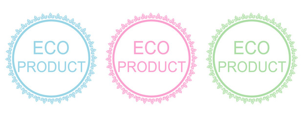 Eco product elements set.