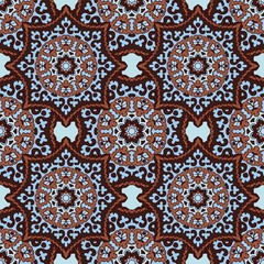 Seamless pattern. Decorative pattern in beautiful colors. Vector illustration