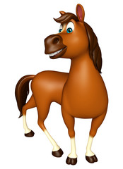 funny Horse cartoon character