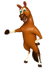 pointing Horse cartoon character