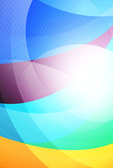 Modern curve stripes template