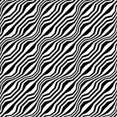 Vector hipster abstract geometry trippy pattern with stripes , black and white seamless geometric background, subtle pillow and bad sheet print, creative art deco, simple wood texture, modern design