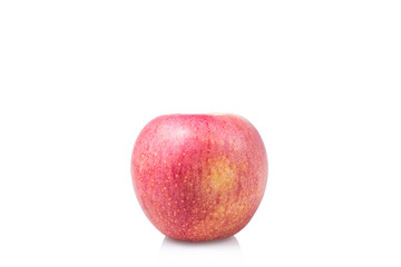 Fresh red apple isolated on white. With clipping path
