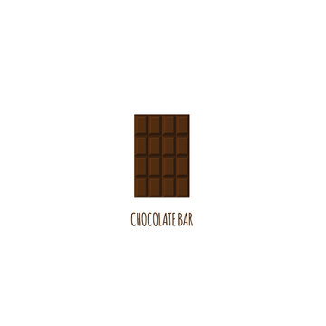 Milk Chocolate bar icon, modern minimal flat design style, vector illustration