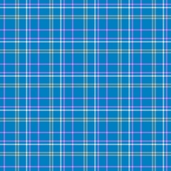 Fototapeta premium blue pink white check diamond tartan plaid fabric seamless pattern texture background