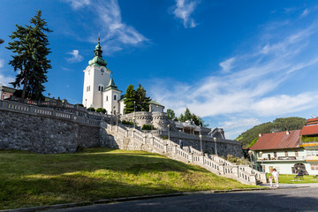Fototapeta premium View to the church St. Andrew, a famous and historical buildings