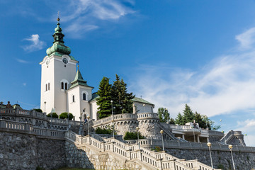 Fototapeta premium View to the church St. Andrew, a famous and historical buildings