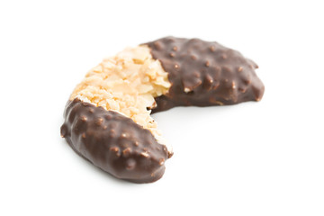 sweet dessert with chocolate icing