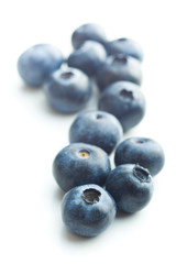 Tasty blueberries fruit.