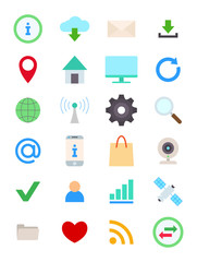 Internet vector icons set