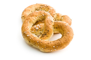 tasty salted pretzel