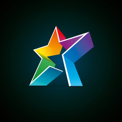 Vector Colorful Star