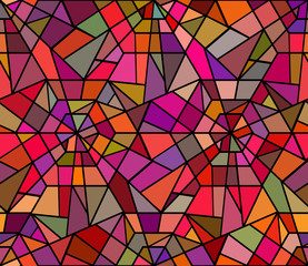 Fototapeta na wymiar Seamless texture with a broken stained glass. Vector background. Seamless pattern. Broken window