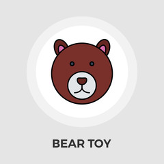 Bear Toy Flat Icon