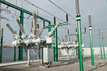 High voltage electrical substation