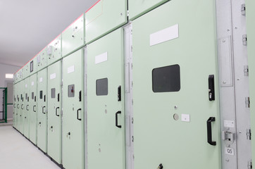Switchgear in the electrical room