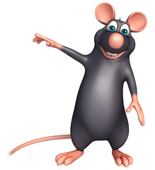 pointing  Rat cartoon character