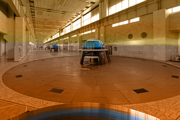 hydroelectric turbine hall