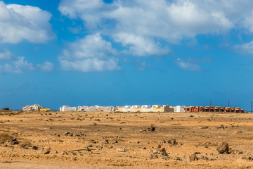 Fototapeta na wymiar Buildings In El Cotillo, Fuerteventura, Spain