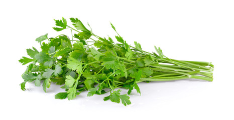 Parsley isolated on white background