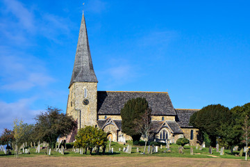Fototapeta na wymiar View of Wisborough Green church