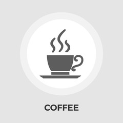 Cup of coffee flat icon