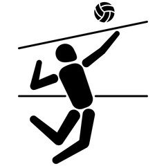 person volleyball player, various forms of sports and games