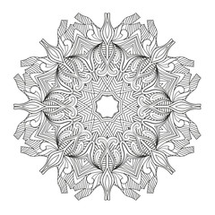 Abstract circular mandala.