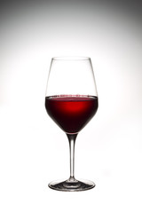 wine on glass