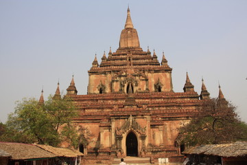 Fototapeta na wymiar Temples in Bagan, Land of Pagoda, Myanmar