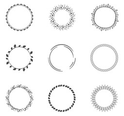 Round decorative circle collection - 110744056