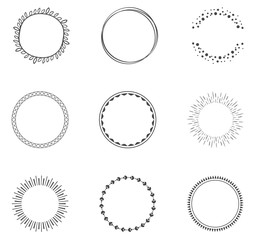 Round decorative circle collection - 110744095