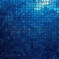 dark sea blue mosaic pattern texture background with black grout