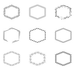 Collection od decorative frames