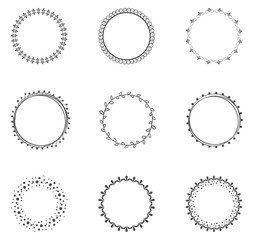 Round decorative circle collection - 110744816