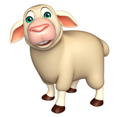 funny Sheep  cartoon character