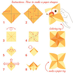 Paper bird origami