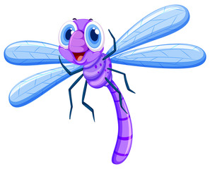 Dragonfly in purple color