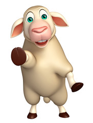 funny Sheep  cartoon character