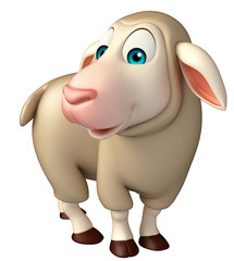 funny Sheep  cartoon character